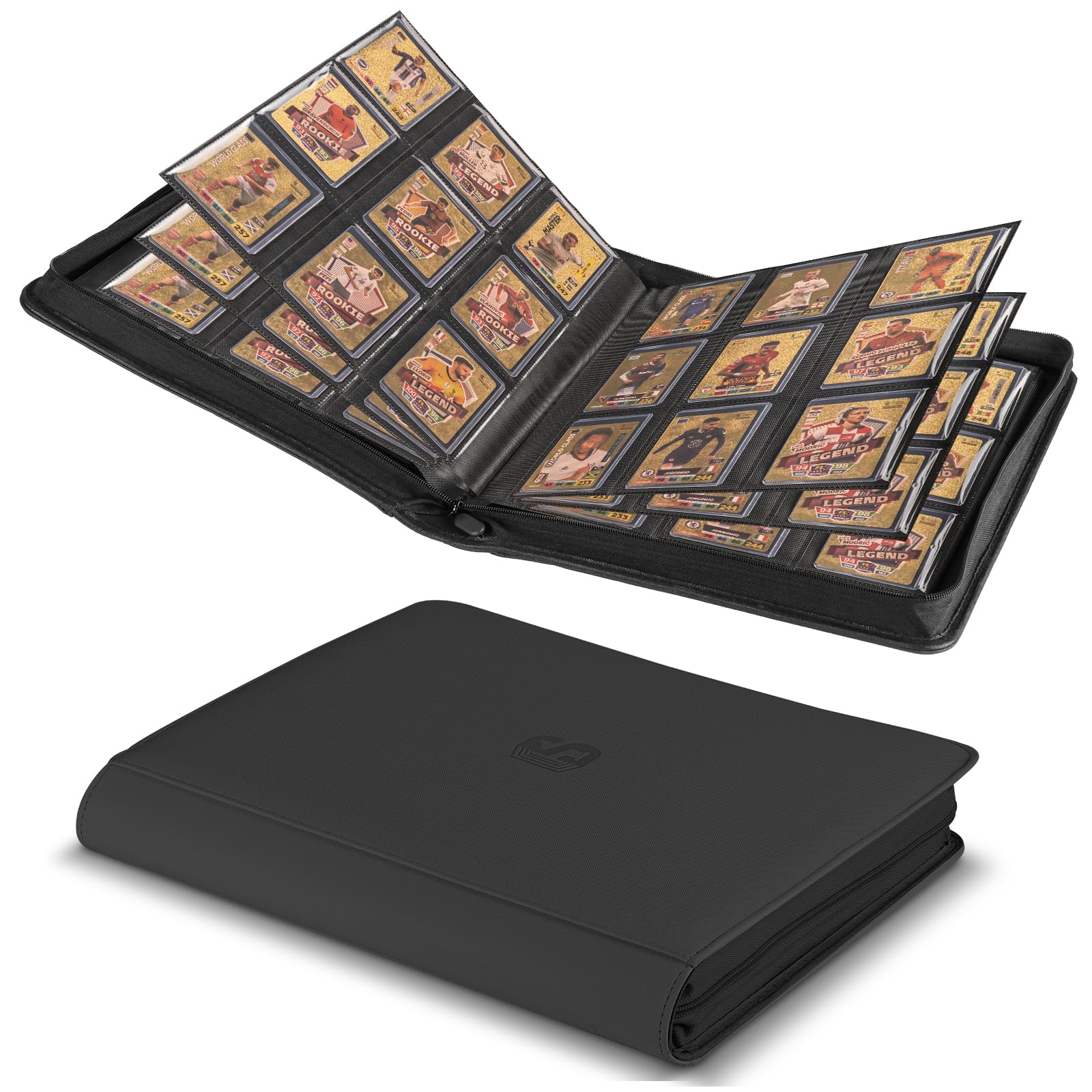 Toploader Binder, Holds 360 Top Loaders,9 Pocket Top Loader